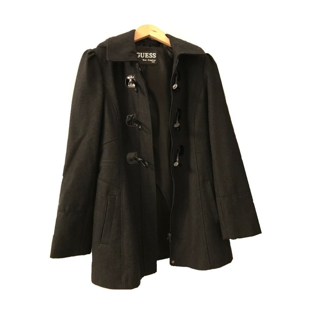 NWOT Dark Gray Guess Coat Size M
